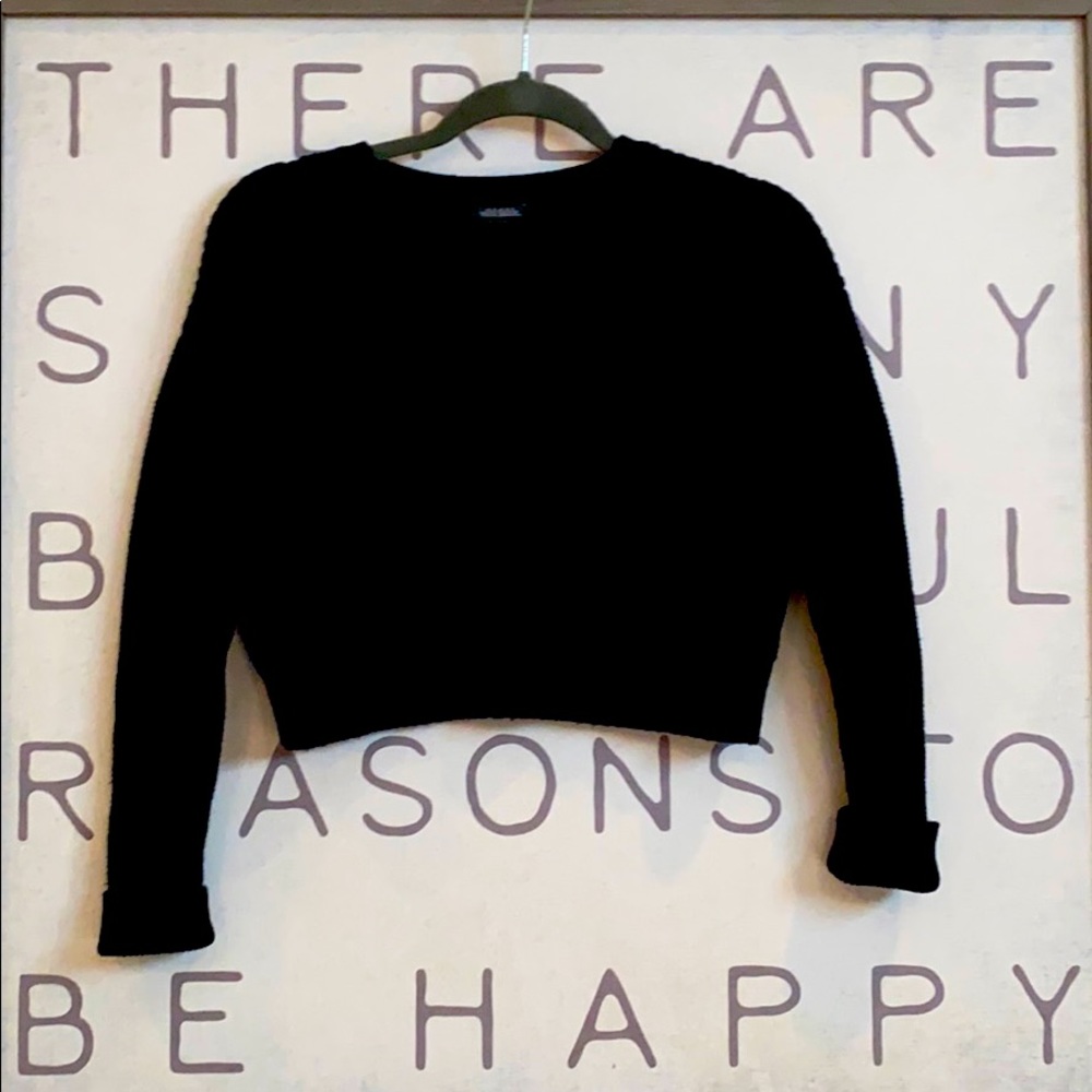 black sweater